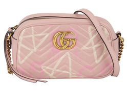 GG Marmont Ghost Crossbody, Leather, Pink, 447632 001998, DB, 2*